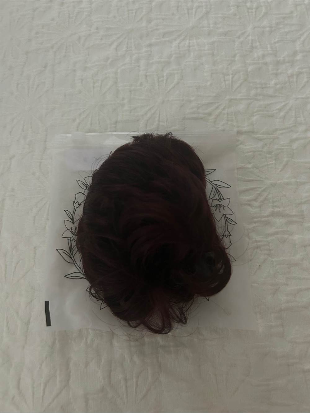 Brown Burgundy Women’s Hair Bun Clip-In Topper